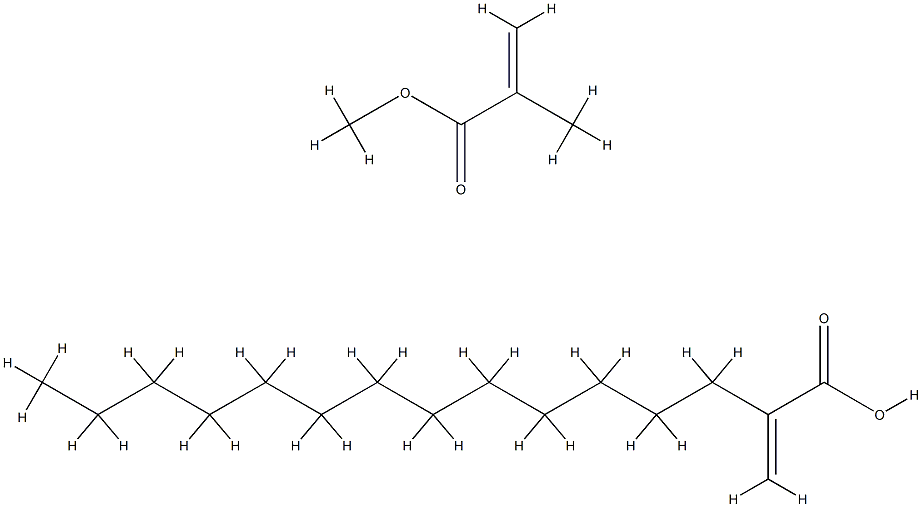 2-Propenoic acid, 2-methyl-, methyl ester, polymer with tridecyl 2-propenoate Struktur
