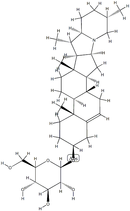 ソラニダ-5-エン-3β-イルβ-D-グルコピラノシド 化学構造式