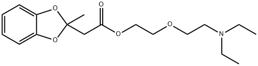 2-(2-Diethylaminoethoxy)ethyl=2-methyl-1,3-benzodioxole-2-acetate Structure
