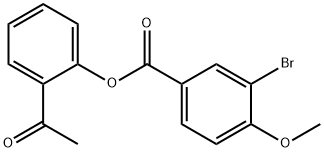 2-acetylphenyl 3-bromo-4-methoxybenzoate Structure