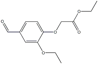 ethyl (2-ethoxy-4-formylphenoxy)acetate Structure