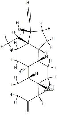 levonorgestrel-4 beta,5 beta-epoxide, 51267-67-5, 结构式