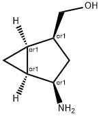 Bicyclo[3.1.0]hexane-2-methanol, 4-amino-, (1R,2S,4R,5S)-rel- (9CI) Structure