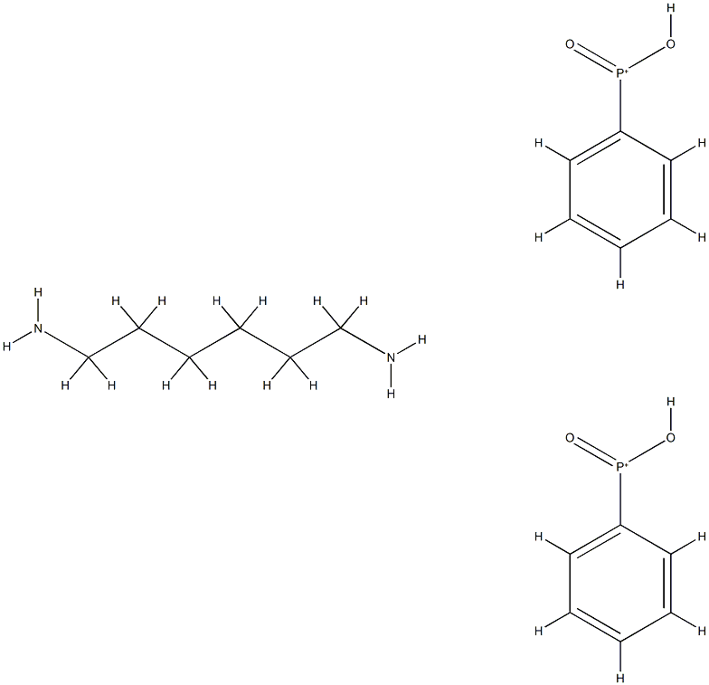 phenylphosphinic acid, compound with hexane-1,6-diyldiamine (2:1)|HEXANE-1,6-DIAMINE,HYDROXY-OXO-PHENYLPHOSPHANIUM	