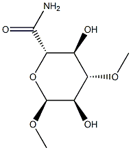 1-O,3-O-Dimethyl-α-D-glucopyranulonamide,51432-83-8,结构式