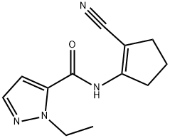 514816-17-2 1H-Pyrazole-5-carboxamide,N-(2-cyano-1-cyclopenten-1-yl)-1-ethyl-(9CI)