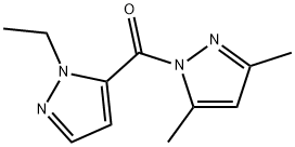 1H-Pyrazole,1-[(1-ethyl-1H-pyrazol-5-yl)carbonyl]-3,5-dimethyl-(9CI)|