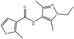 3-Furancarboxamide,N-(1-ethyl-3,5-dimethyl-1H-pyrazol-4-yl)-2-methyl-(9CI) Structure