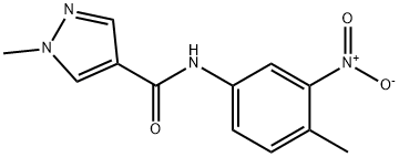 1H-Pyrazole-4-carboxamide,1-methyl-N-(4-methyl-3-nitrophenyl)-(9CI) 结构式