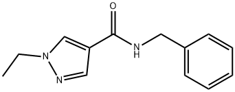 1H-Pyrazole-4-carboxamide,1-ethyl-N-(phenylmethyl)-(9CI) 化学構造式