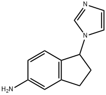 1H-Inden-5-amine,2,3-dihydro-1-(1H-imidazol-1-yl)-(9CI) 化学構造式