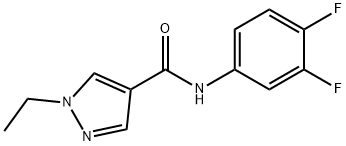 1H-Pyrazole-4-carboxamide,N-(3,4-difluorophenyl)-1-ethyl-(9CI) Structure