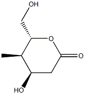 L-ribo-Hexonic acid, 2,4-dideoxy-4-methyl-, delta-lactone (9CI) Structure