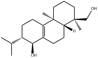 [1R,(+)]-1,2,3,4,4a,5,6,7,8,9,10,10aα-Dodecahydro-8α-hydroxy-1,4aβ-dimethyl-7β-isopropyl-1-phenanthrenemethanol Struktur