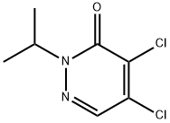 4,5-dichloro-2-(1-methylethyl)-3(2H)-Pyridazinone 化学構造式