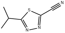 1,3,4-Thiadiazole-2-carbonitrile,5-(1-methylethyl)-(9CI) Struktur