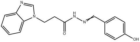 518018-66-1 (E)-3-(1H-benzo[d]imidazol-1-yl)-N-(4-hydroxybenzylidene)propanehydrazide