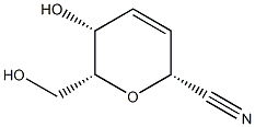 D-xylo-Hept-3-enononitrile, 2,6-anhydro-3,4-dideoxy- (9CI) Struktur