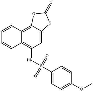 4-methoxy-N-(2-oxonaphtho[2,1-d][1,3]oxathiol-5-yl)benzenesulfonamide Struktur