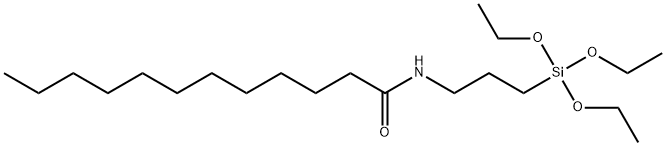 N-[3-(Triethoxysilyl)propyl]-(γ-lauroylamidopropyl)triethoxysilane 化学構造式