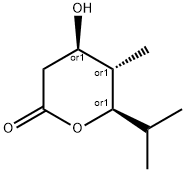 2H-Pyran-2-one,tetrahydro-4-hydroxy-5-methyl-6-(1-methylethyl)-,(4R,5S,6R)-rel-(9CI)|