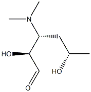 3,4,6-Trideoxy-3-dimethylamino-L-xylo-hexose Struktur