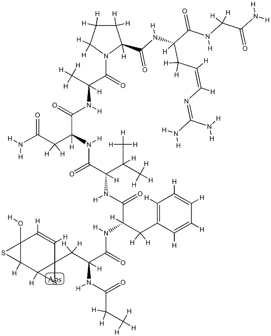 vasopressin, 1-deamino-4-Val-8-Arg- Structure