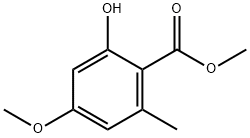 ENZOIC ACID, 2-HYDROXY-4-METHOXY-6-METHYL-, METHYL ESTER,520-43-4,结构式