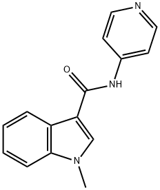 1H-Indole-3-carboxamide,1-methyl-N-4-pyridinyl-(9CI) Struktur