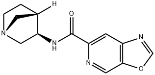 Oxazolo[5,4-c]pyridine-6-carboxamide, N-(1R,3R,4S)-1-azabicyclo[2.2.1]hept- Structure