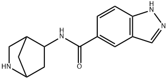 1H-Indazole-5-carboxamide,N-2-azabicyclo[2.2.1]hept-5-yl-(9CI) 化学構造式