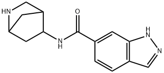1H-Indazole-6-carboxamide,N-2-azabicyclo[2.2.1]hept-5-yl-(9CI),521279-82-3,结构式