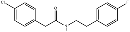 2-(4-chlorophenyl)-N-[2-(4-fluorophenyl)ethyl]acetamide|