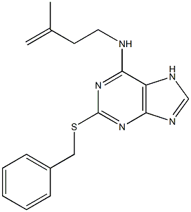 2-BENZYLTHIO-N6-ISOPENTENYLADENINE (2BS-iP) Structure