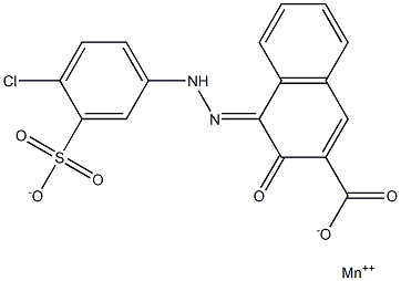 C.I.ピグメントレッド58:4 化学構造式