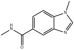 1H-Benzimidazole-5-carboxamide,N,1-dimethyl-(9CI) 化学構造式