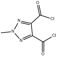 2H-1,2,3-Triazole-4,5-dicarbonyl dichloride, 2-methyl- (9CI) Structure