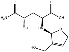 Nδ-[2,5-Dihydro-3-(hydroxymethyl)furan-2-yl]-4-hydroxy-L-glutamine 结构式