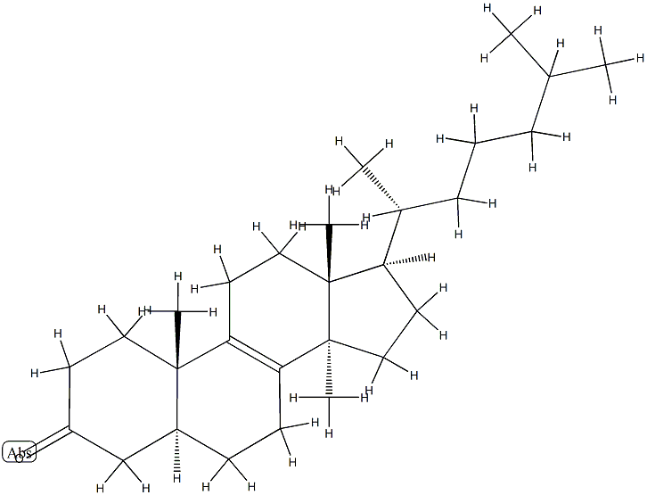 14-Methyl-5α-cholest-8-en-3-one Struktur