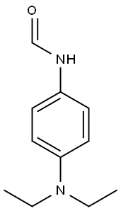N-(4-二乙胺基苯基)甲酰胺 结构式