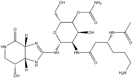 N-beta-acetylstreptothricin F Struktur