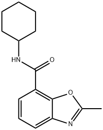 7-Benzoxazolecarboxamide,N-cyclohexyl-2-methyl-(9CI) Struktur