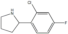 2-(2-氯-4-氟苯基)吡咯烷, 524674-22-4, 结构式