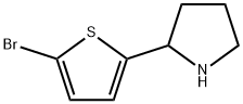 2-(5-bromothiophen-2-yl)pyrrolidine Struktur