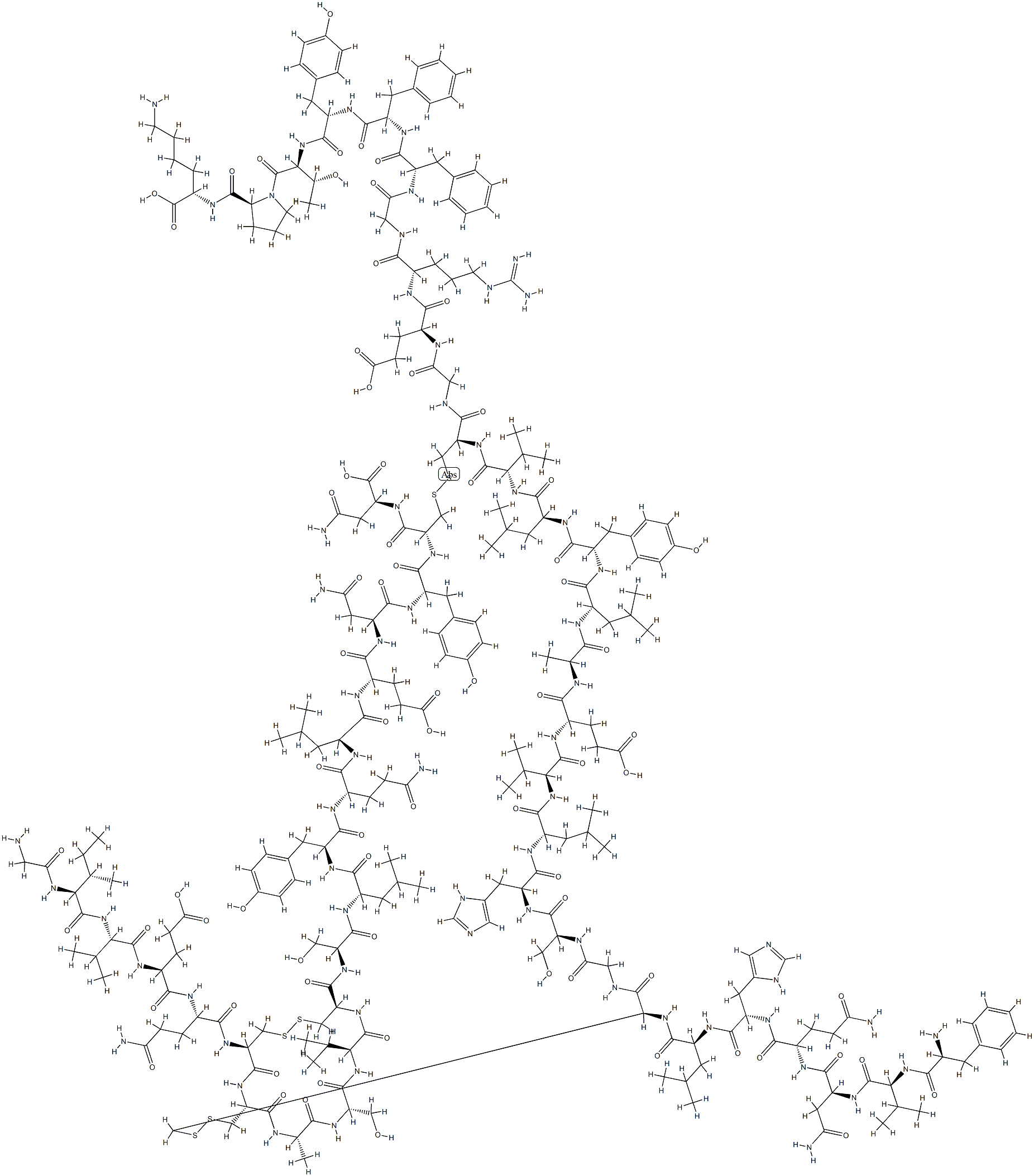 insulin, des-Ala- Structure