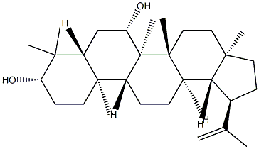 ルパ-20(29)-エン-3β,7β-ジオール 化学構造式