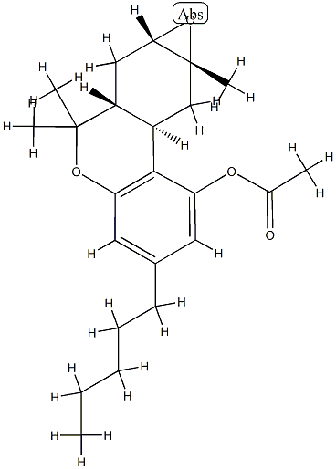 52613-01-1 (6aR)-6aβ,7,7aβ,8a,9,9aα-Hexahydro-6,6,8aβ-trimethyl-3-pentyl-6H-oxireno[4,5]benzo[1,2-c][1]benzopyran-1-ol acetate