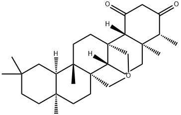 25,26-Epoxy-D:A-friedooleanane-1,3-dione Structure