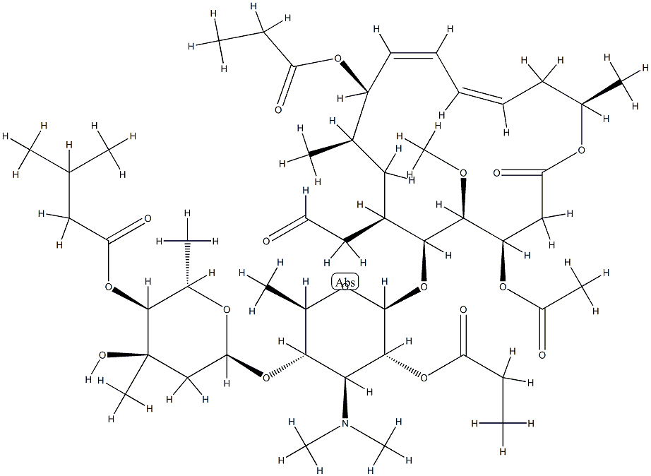 Josamycin 2',9-dipropionate Struktur