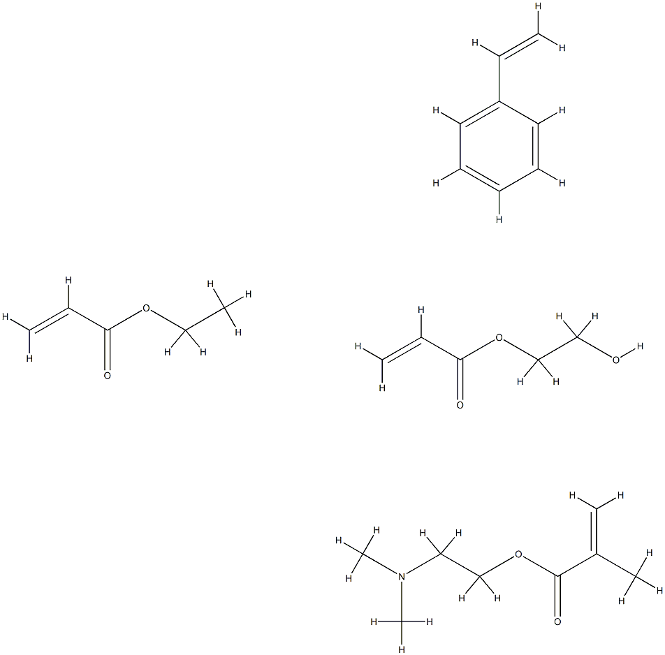 2-Propenoic acid, 2-methyl-, 2-(dimethylamino)ethyl ester, polymer with ethenylbenzene, ethyl 2-propenoate and 2-hydroxyethyl 2-propenoate|